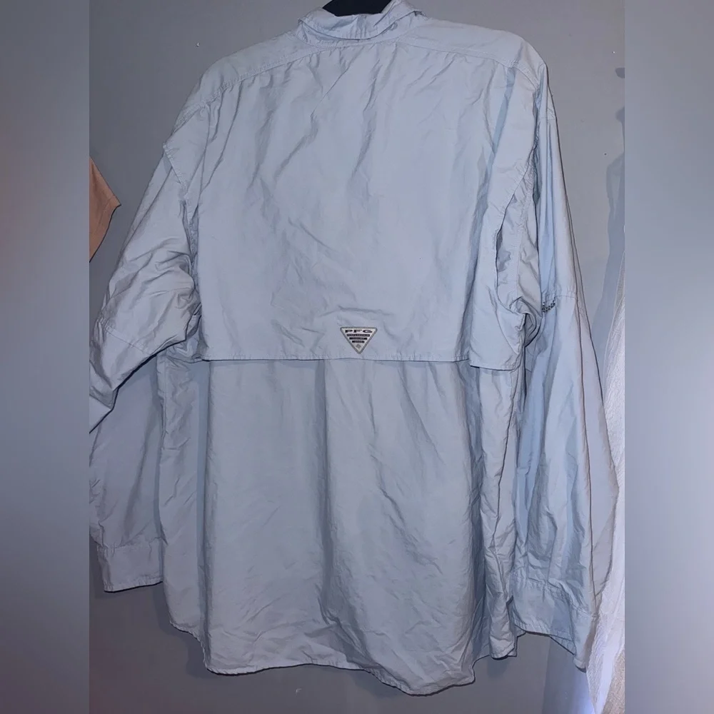 Columbia Men's Sky Blue Shirt Jacket - Picture 3 of 4